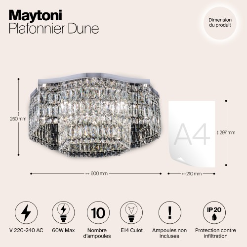 Потолочная люстра Maytoni DIA005CL-10CH