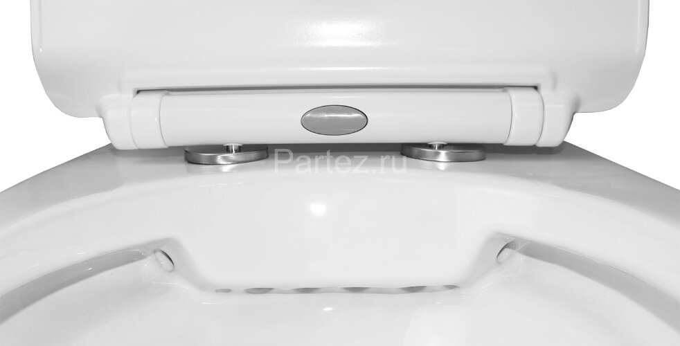 Унитаз напольный Azario FRETTA SQUARE 650х340х770 безободковый с бачком и сиденьем микролифт (AZ-121