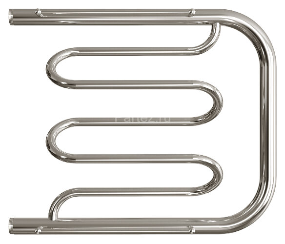 Полотенцесушитель водяной ДВИН Dw фокстрот 50/60 c полкой, полированный (4627086011742)