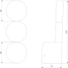 Настенный светильник Elektrostandard 40130/LED золото