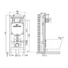 Система инсталляции для унитазов Oli пневматическая (300573p)