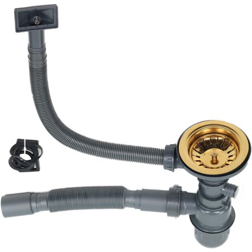 Мойка 5050 MELANA ProfLine 3,0/200 САТИН ЗОЛОТО врезная квадратная D5050HG