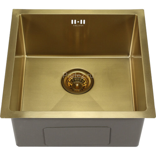 Мойка 4545 MELANA ProfLine 1,2/220 САТИН ЗОЛОТО  врезная квадратная D4545HG