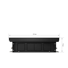 Конвектор внутрипольный Royal Thermo ATRIUM-75/250/2600-DG-U-BL